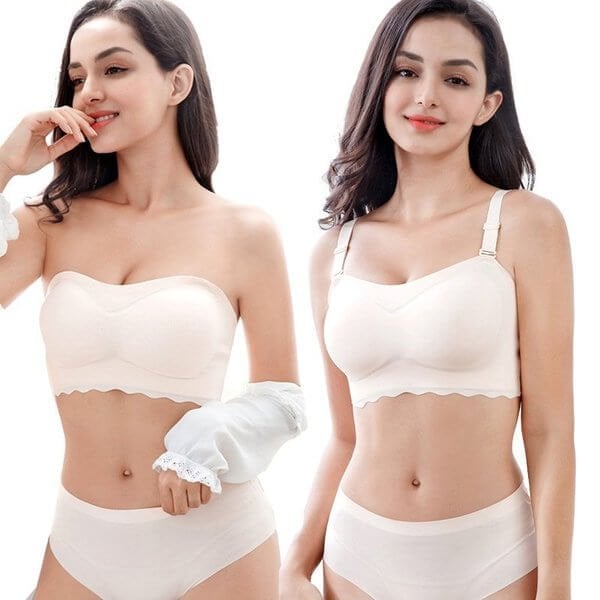 🔥Last Day Buy 2 Get 1 Free(Add 3 To The Cart)😍-Women Sexy Strapless Bra Invisible Push Up Bras