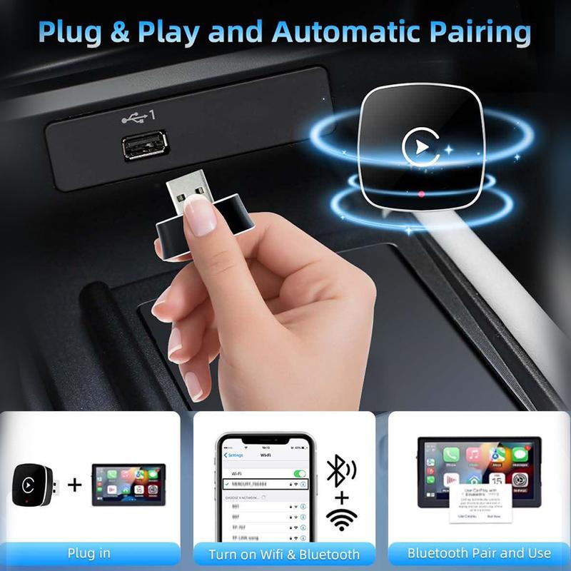 🏆Flash Sale⚡ 50K+ SOLD! Wireless carplay Adapter for iPhone/Android