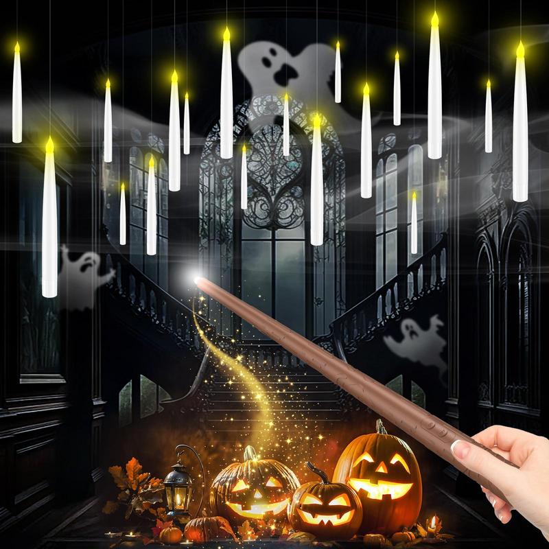 🕯️Flammenlose schwimmende LED-Kerzen mit Zauberstab-Fernbedienung
