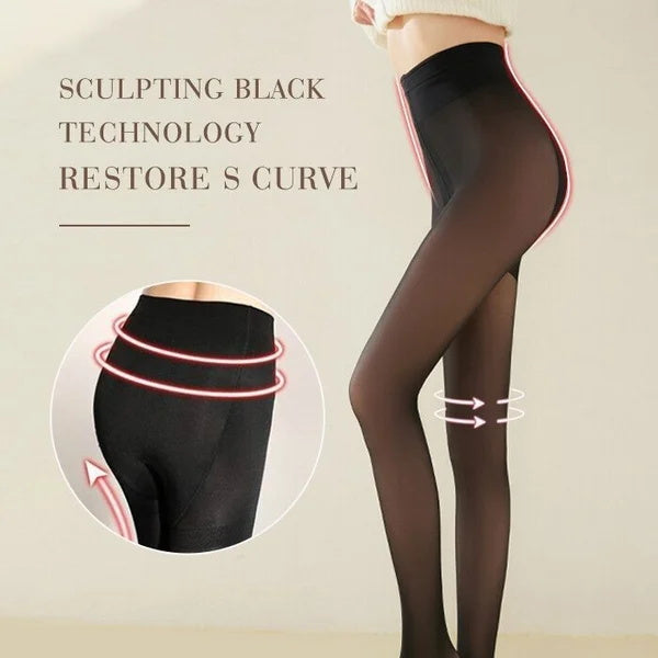 2022 Winter Hot SALE - Flawless Legs Fake Translucent Warm Plush Lined Elastic Tights(BUY 2 GET 1 FREE)