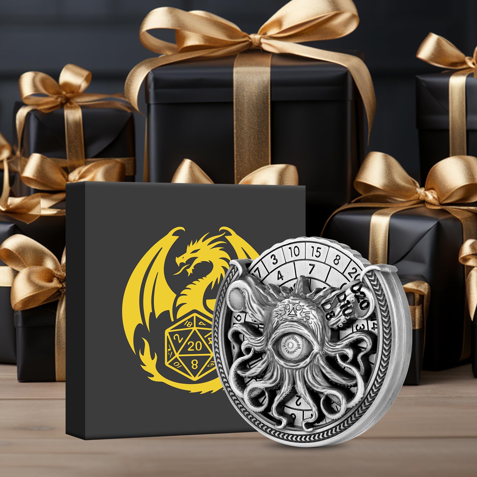 🎁TikTok Last Day Sale - 70% OFF🎉DND 7-in-1 Octopus Metal Dice