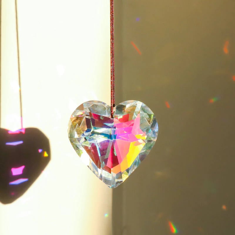 🔥LAST DAY 48% OFF 🔥 Hanging Heart Suncatcher Prism Crafts(Buy 2 Free Shipping)