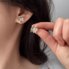 (Early Christmas Sale- 50% OFF) Four Leaf Clover Pearl Stud Earrings- BUY 2 FREE SHIPPING