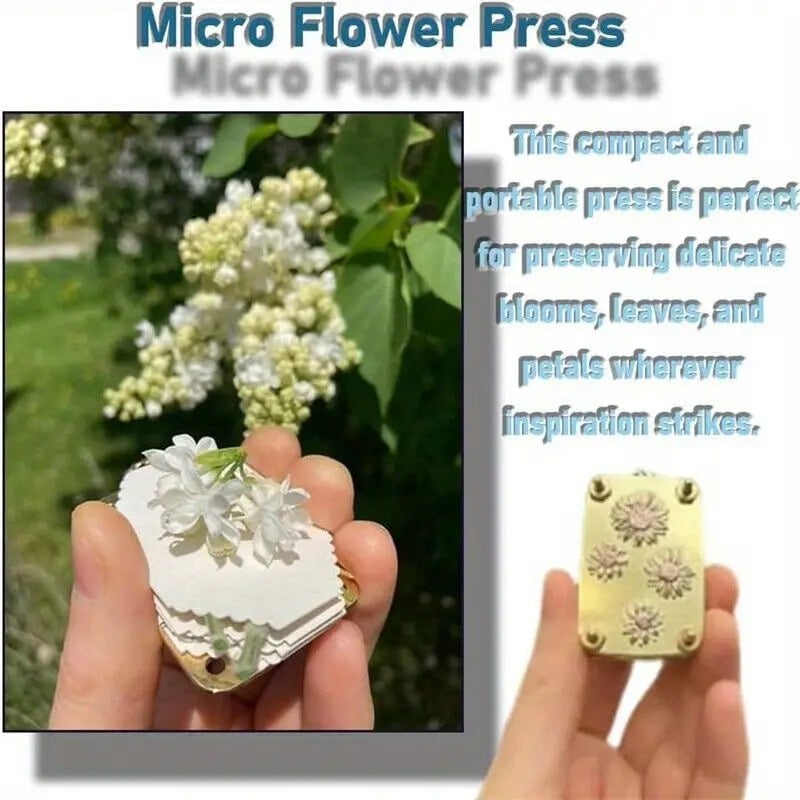 🔥Last Day 50% OFF-Micro Flower Press, Miniature Flower Press Kit