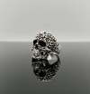 Gothic Death Skull Ring - Sterling Silver Skull Ring