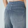 📢Letzter Tag: 49% Rabatt🏆Damen High-Waist Baggy Weite Bein Stretch Strick-Jeans – Bequeme Casual Denim