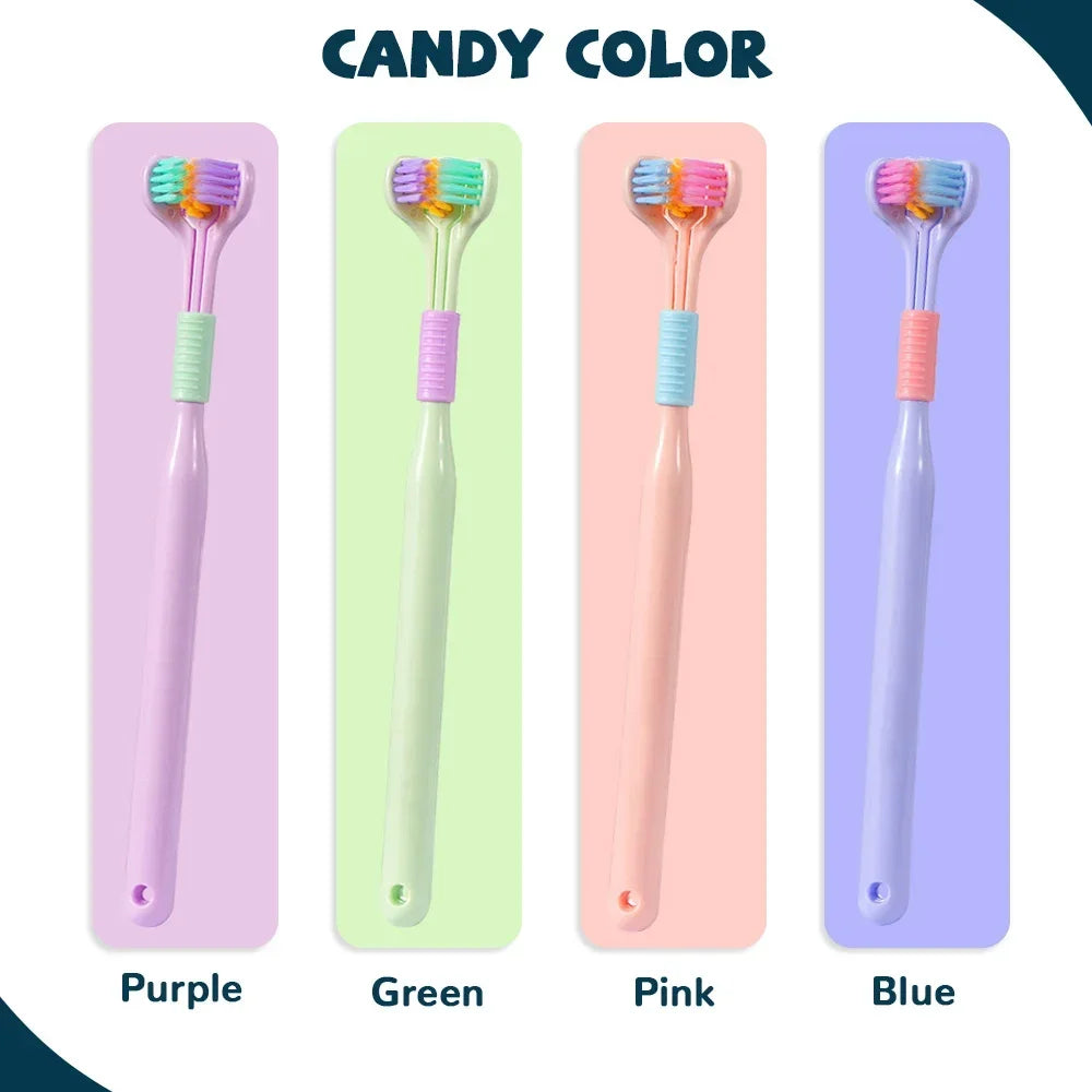 💥LAST DAY SALE 40% OFF💥3D Stereo Three-Sided Toothbrush