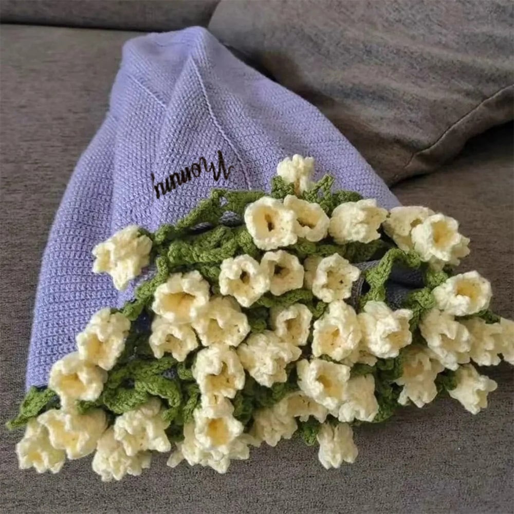 🎁TikTok Last Day Sale - 70% OFF🔥Hand-Knitted Rose Blanket DIY Kit & Ready-Made Gift for Mother's Day Valentine's Day