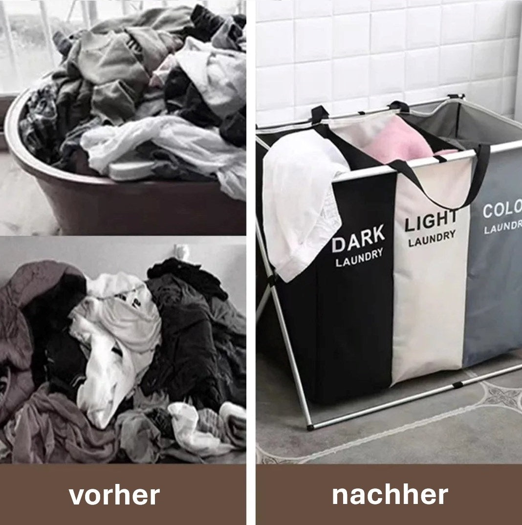 🔥Faltbarer und sortierbarer Wäschekorb