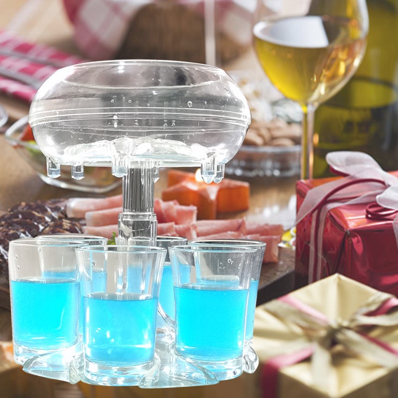 🔥(HOT SALE - 49% OFF) 🥂6 Shot Glass Dispenser and Holder - Buy 2 Free Shipping