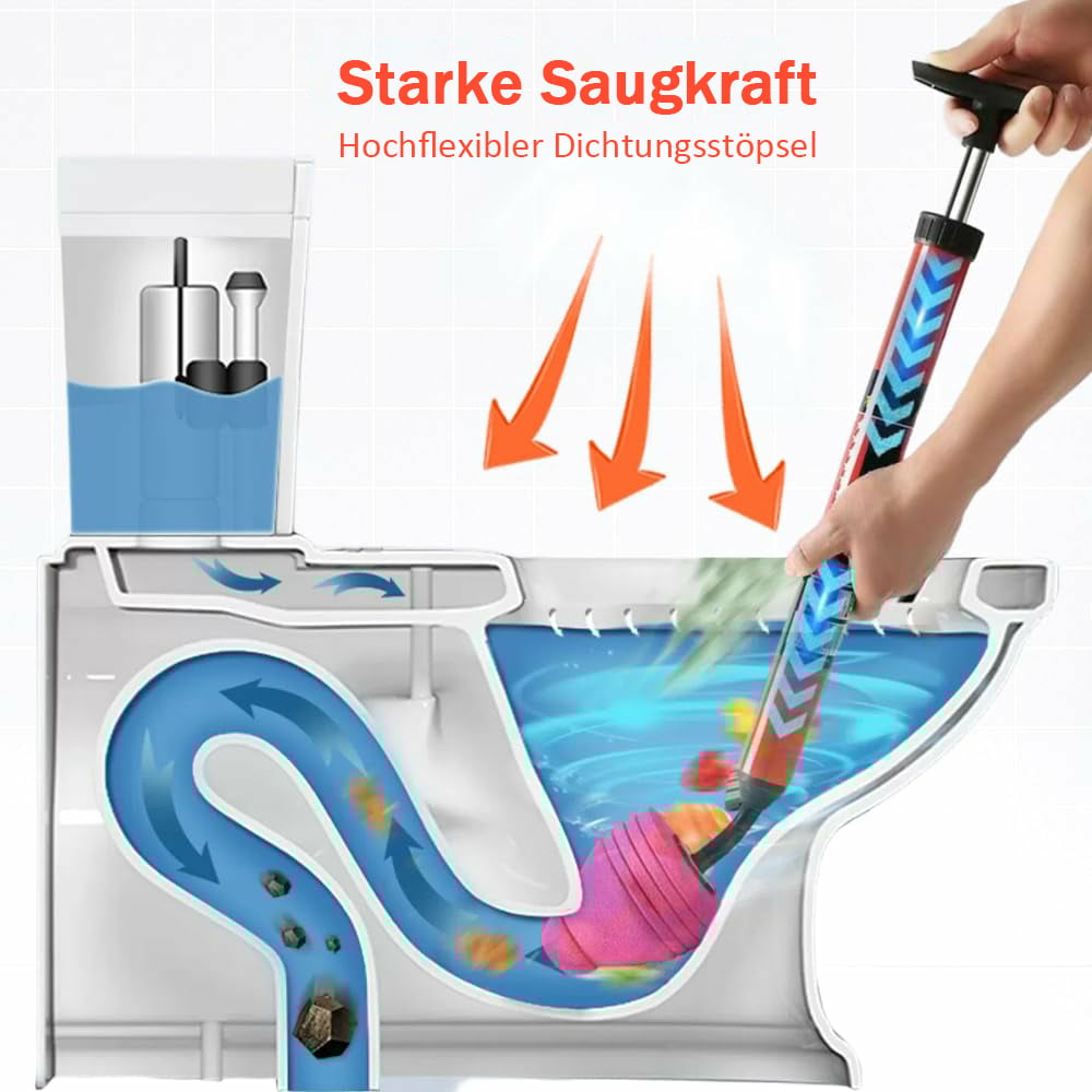 🔥Letzter Tag 49% Rabatt🔥Hochdruck-Toiletten-Rohrreiniger – Ein-Klick Power-Schuss gegen Verstopfungen