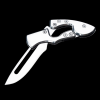 Stainless steel folding mechanical magic knife