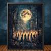 🔥Last Day 50% OFF - Witches Halloween Wall Art DarkGothic Decor for Home Library🔮