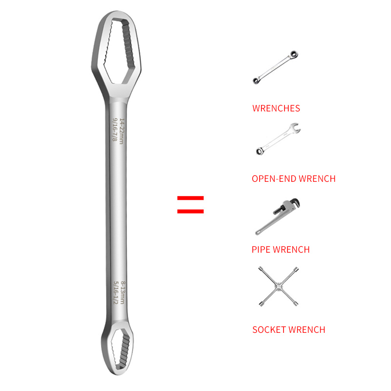 Universal Torx Wrench Double-head Self-tightening Adjustable Glasses Wrench 8-22mm Board Both Ends Special-shaped Multi-purpose