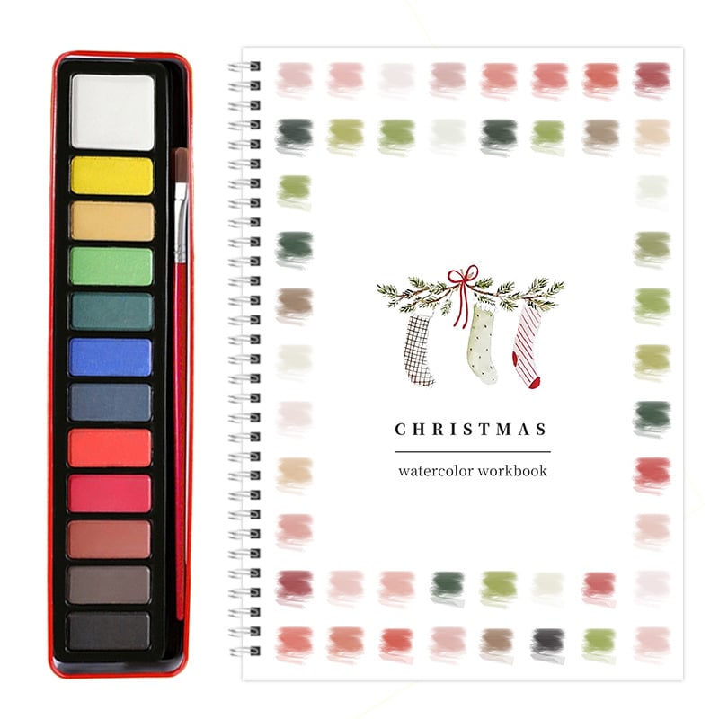 🎁Last Day Promotion 70% OFF💕 Watercolor Workbook🖼️Beginner-Friendly
