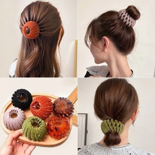 (🎄Christmas Hot Sale - 49% OFF) Lazy Bird's Nest Plate Hairpin,BUY 3 GET 2 FREE