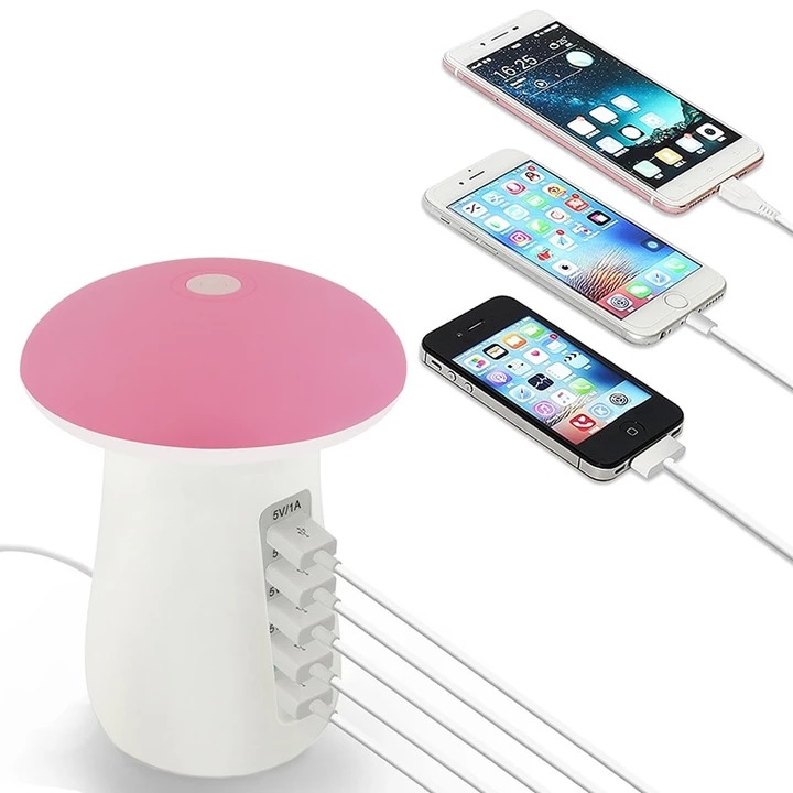 Multi USB Charger Mushroom