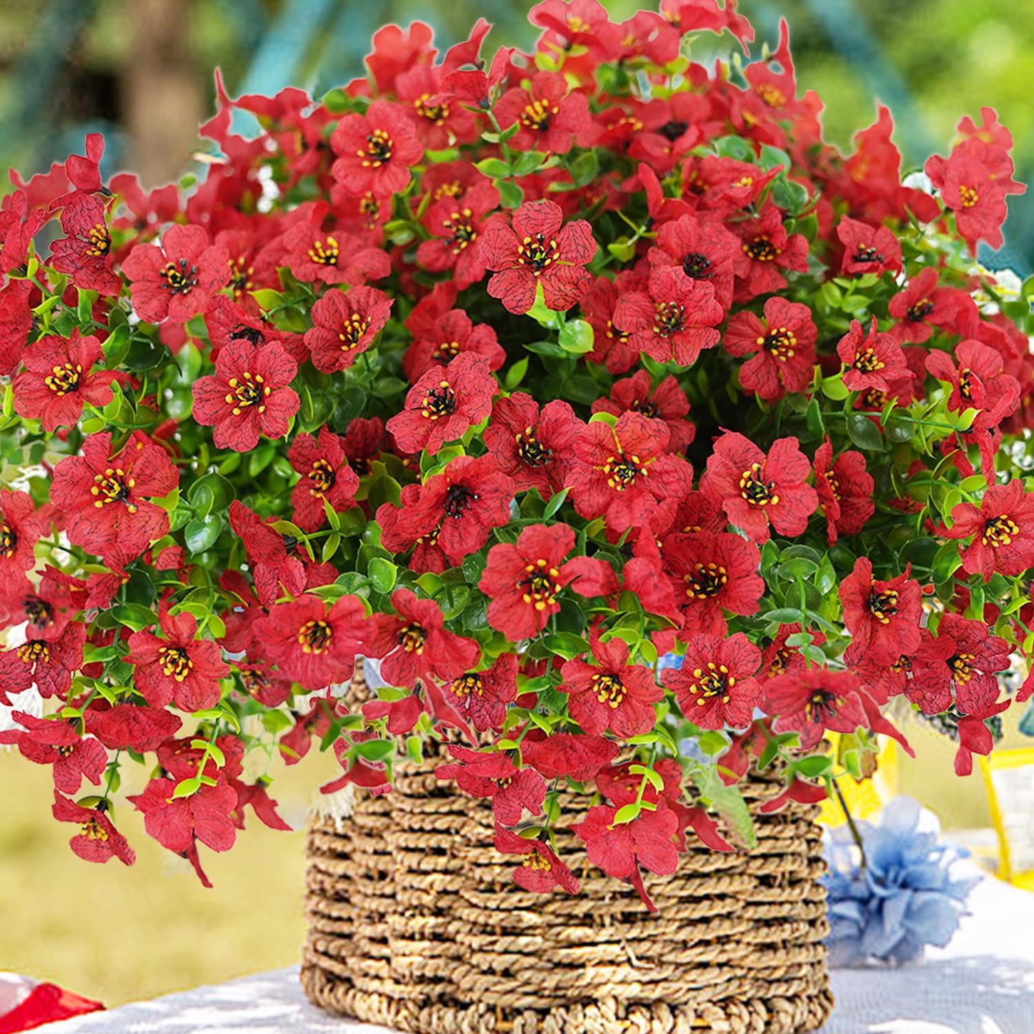💥Upgraded high-grade material 🌱UV Resistant Lifelike Artificial Flowers