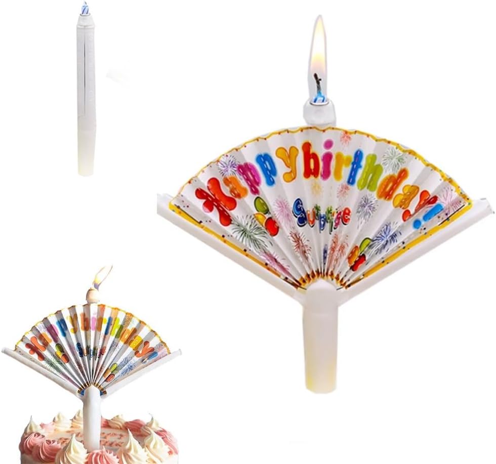 Last Day Sale🔥Reusable Novelty Fan Birthday