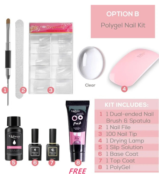 Last Day Promotion 48% OFF - Easy PolyGel Nail Lengthening Kit