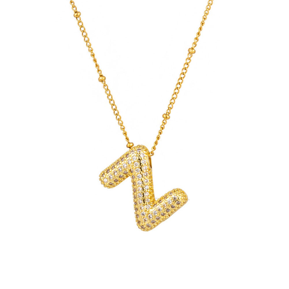 🔥Last Day Promotion 48% OFF-🎁-Initial Bubble Necklace