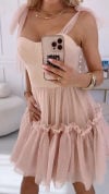 Women's Strappy Tube Top Puffy Dress