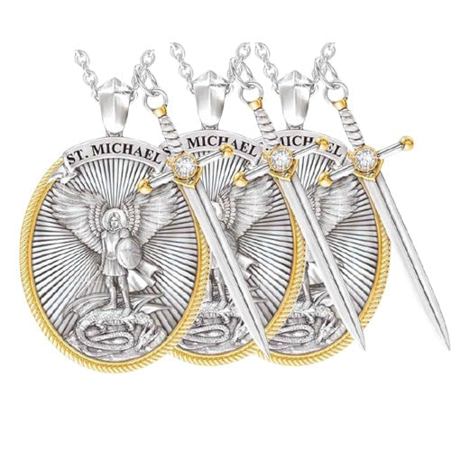 🔥Last Day Sale - 50% OFF 🎁St. Michael Archangel Pendant (Necklace) - Half price from the 2nd