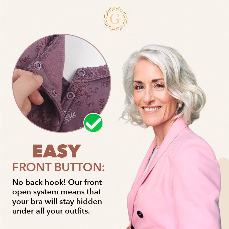 🎁LAST DAY 45% OFF🎁Front Closure Shaping Push Up Cotton Bra-Seamless, Beauty, Comfy
