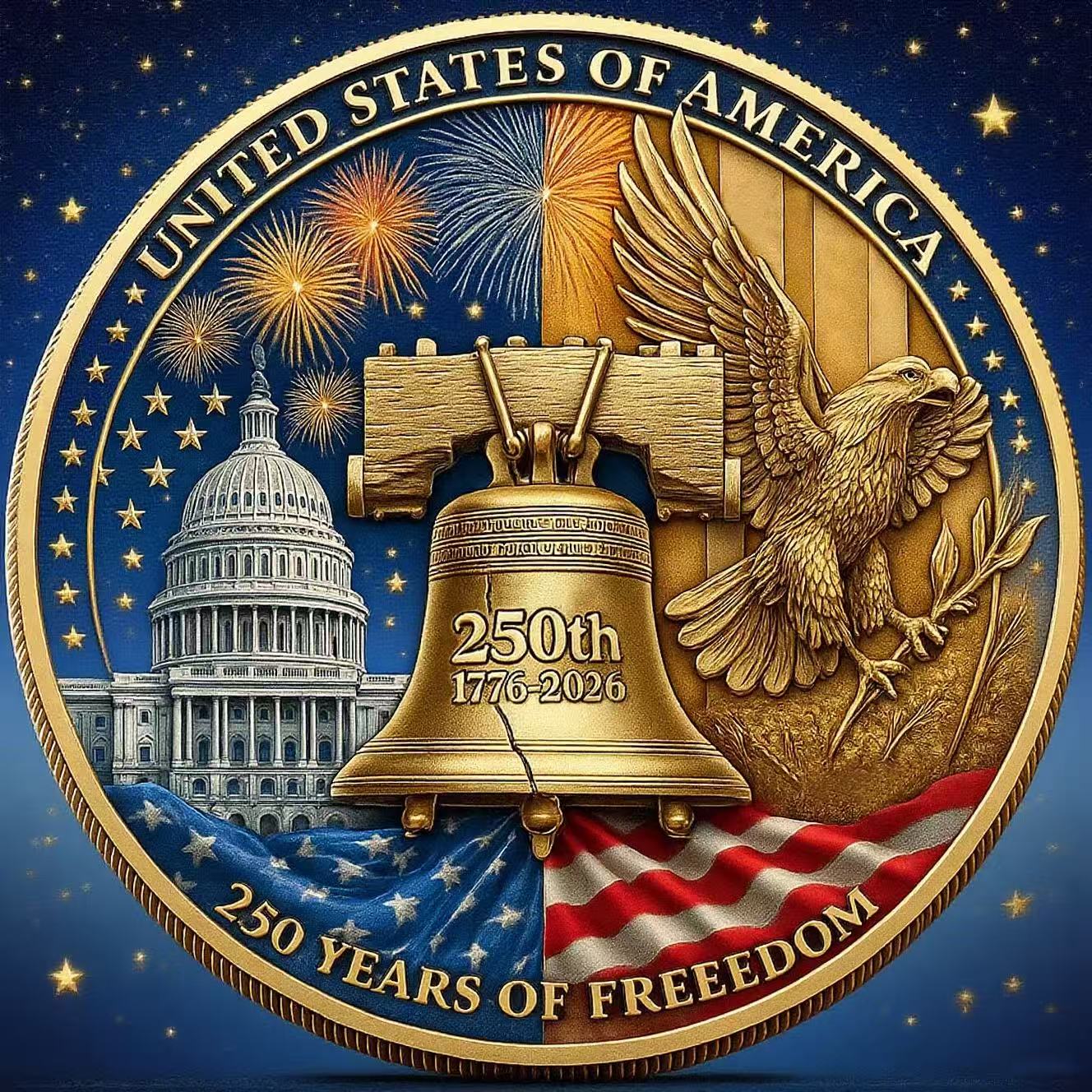 Celebrate the Legacy - Commemorative 250th Anniversary U.S. Coins