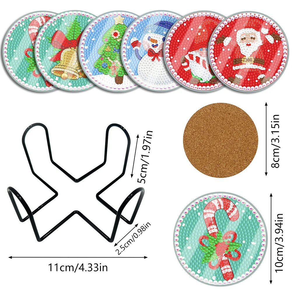 🎄Early Christmas Sale 50% OFF 🎄DIY Special Shaped Diamond Painting Coaster🎅Buy 2 Free Shipping