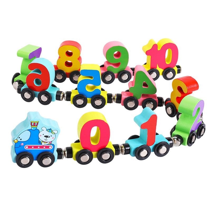 (🎄Christmas Hot Sale🔥🔥)Wooden Digital Train Toy(BUY 2 FREE SHIPPING)