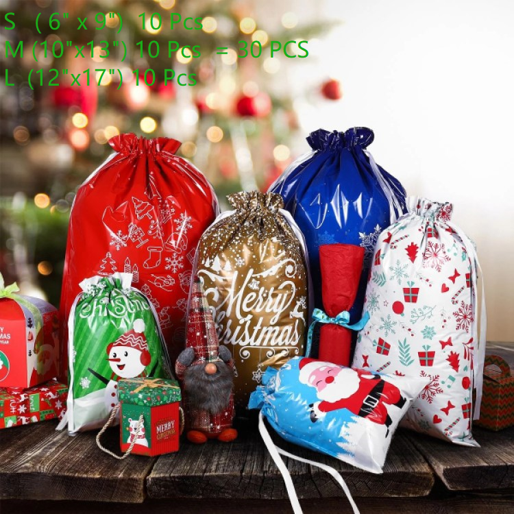 🔥Last Day Sale 60% OFF🔥Christmas Gift Bags with Colorful Drawstring