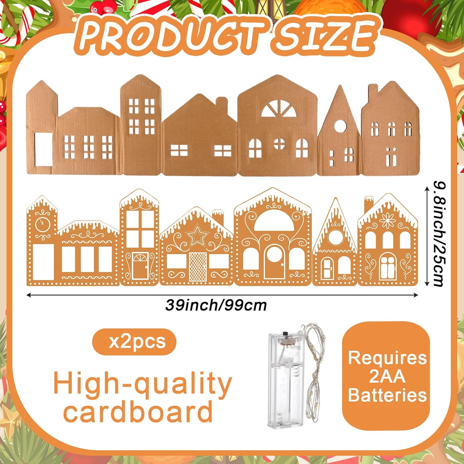 🎄Early Christmas 50% OFF - Christmas Gingerbread Village Light-Up Decor