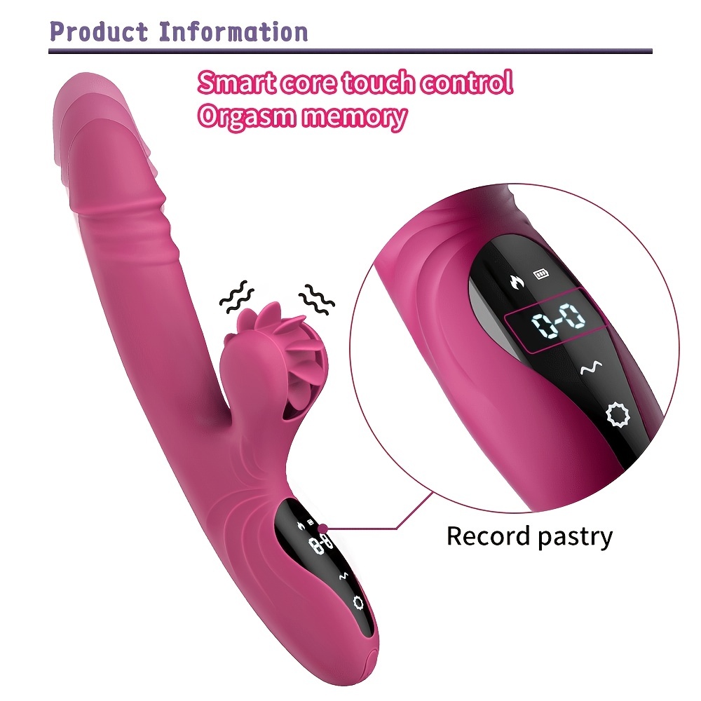 SHEMESIX - Female Masturbation Vibrator - Fully Retractable Heating Cannon Tongue Licking G-Spot Stimulation Masturbator