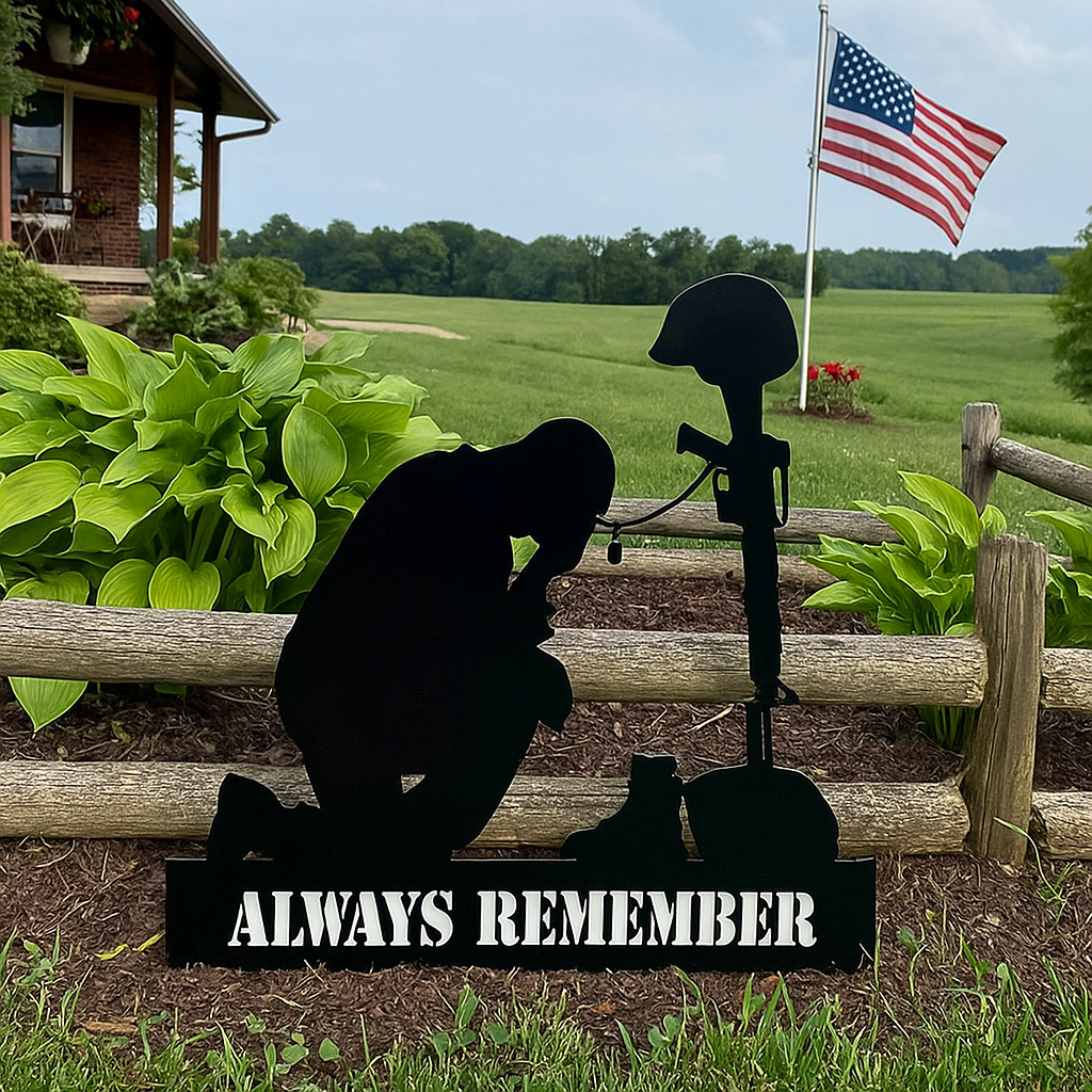 🎖️July 4th Flash Sale: 50% OFF Sitewide! 💕Handmade Memorial Metal Plaque For Soldiers