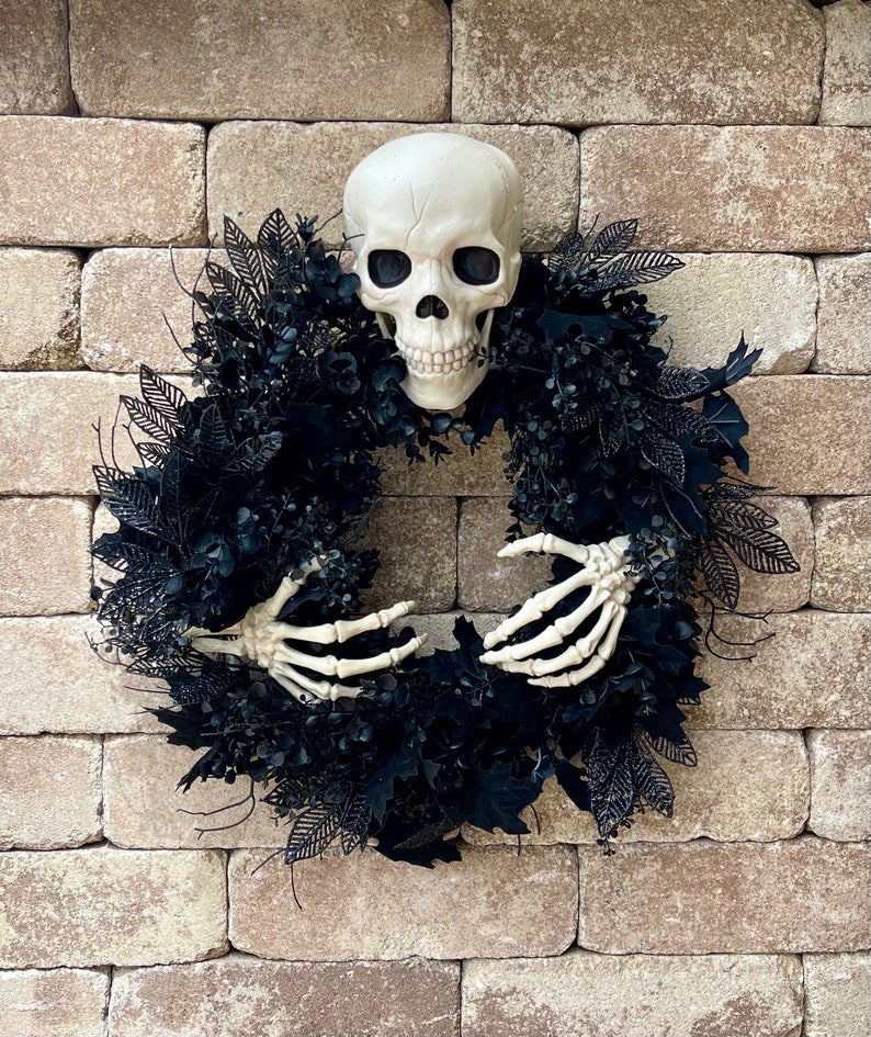 Skeleton Halloween Wreath for Front Door(Sold Out Soon)