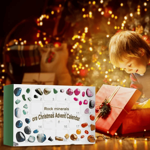 (🔮EARLY XMAS SALE 50% OFF) Crystal ore Advent Calendar 2023-Contains 24 Crystal ore gifts🎁
