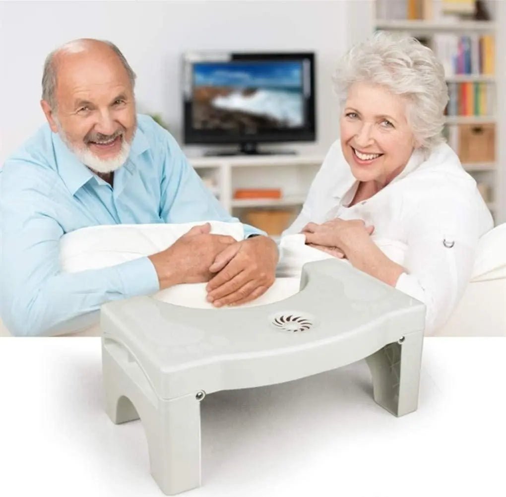 🩺👨🏻‍⚕️🚽Foldable Toilet Stool for family – Portable Squatting Poop Stool with Air Freshener Holder, Space-Saving Bathroom Step for Better Digestion & Odor Control with Doctor's Approved 🩺👨🏻‍⚕️🚽