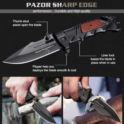 🗡️Multifunctional tactical folding knife