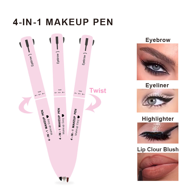 (🌲Early Christmas Sale- SAVE 48% OFF)GicibadyTM - 4 in 1 Make-Up Pen(Buy 2 Free 1)