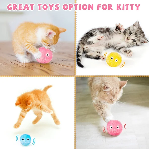 🎉Last Day Hot Sale 50%-🐱 Cat Toys Interactive Ball 🔥BUY 3 SAVE 30% OFF