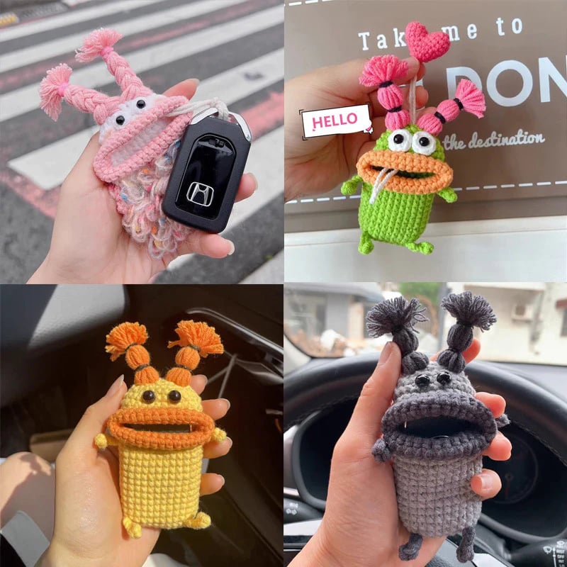 🔥Last Day Promotion 50% OFF🔥-Car Pendant Big Bigmouth Monster Key Case