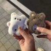 (🔥Last Day Promotion 50% OFF)Handmade-Chirping Bear Keychain Finished Product: Cute Chirping Bear Toy, Perfect Couple Gift