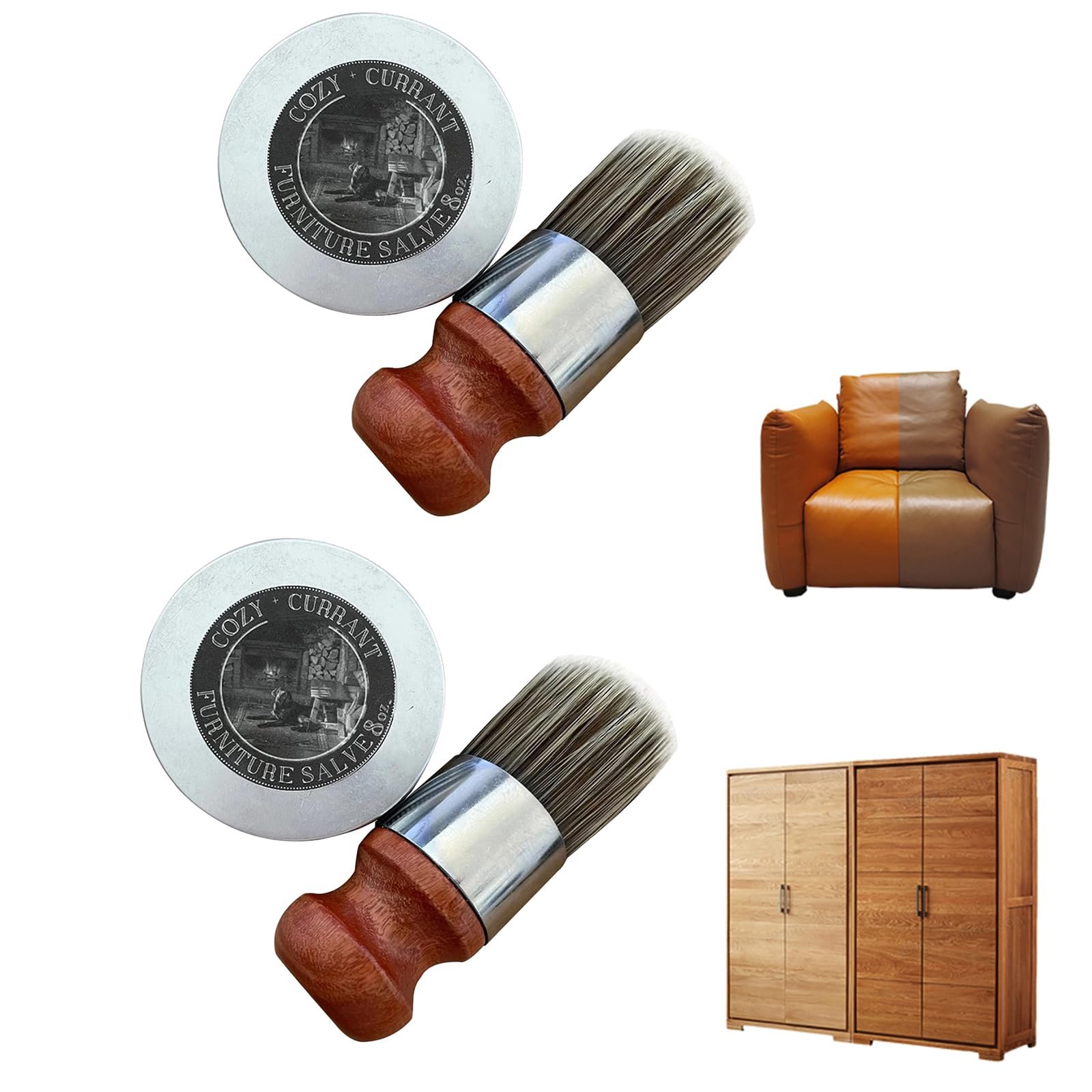 🔥Last Day Promotion 70% OFF🔥Leather & Furniture Repair Salve + Applicator Brush