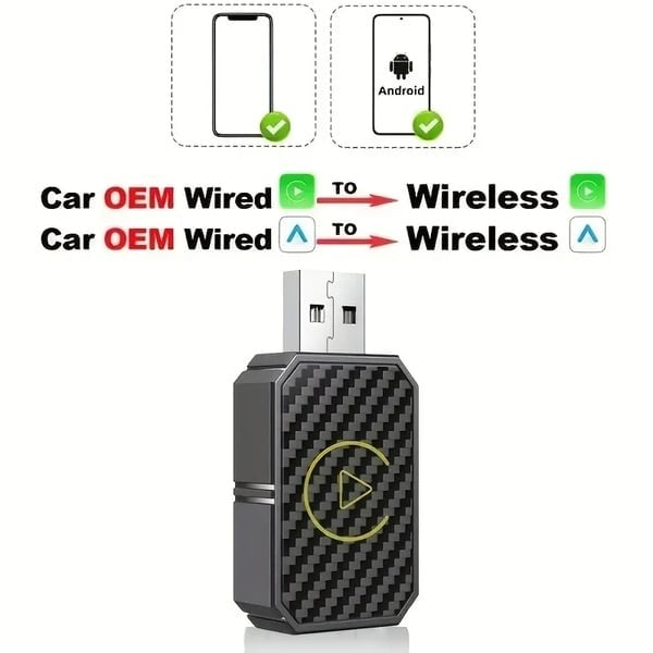 🎁TikTok Last Day Sale - 70% OFF🔥Mini Wireless CarPlay Adapter