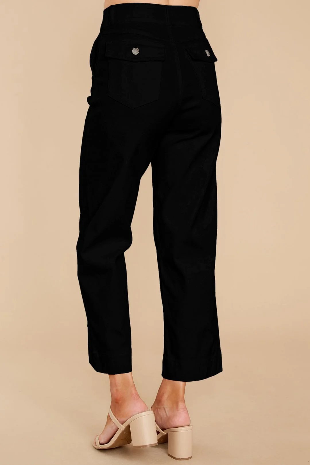 (Last Day Promotion 50% OFF) Stretch Twill Cropped Wide Leg Pants - BUY 2 FREE SHIPPING