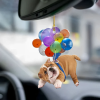 🎄Christmas Sale 50% Off-Dog Car Charm with Balloons🐶🎈
