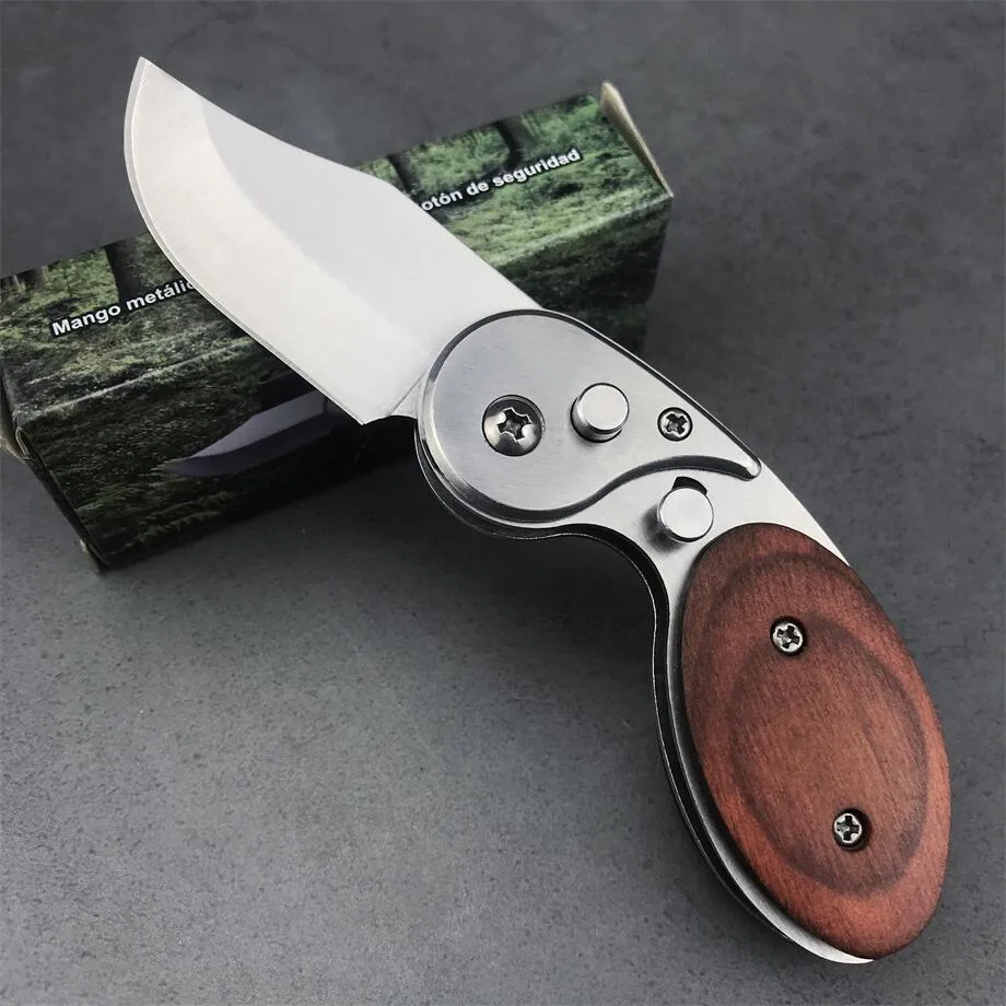 🔥2024 Hot Sale 🔥-Wood Handle Outdoor Mini Folding Knife-Best Gift