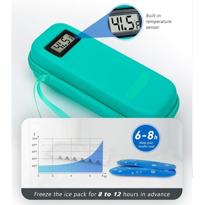 💖Insulin Cooler Travel Case with Temperature Display