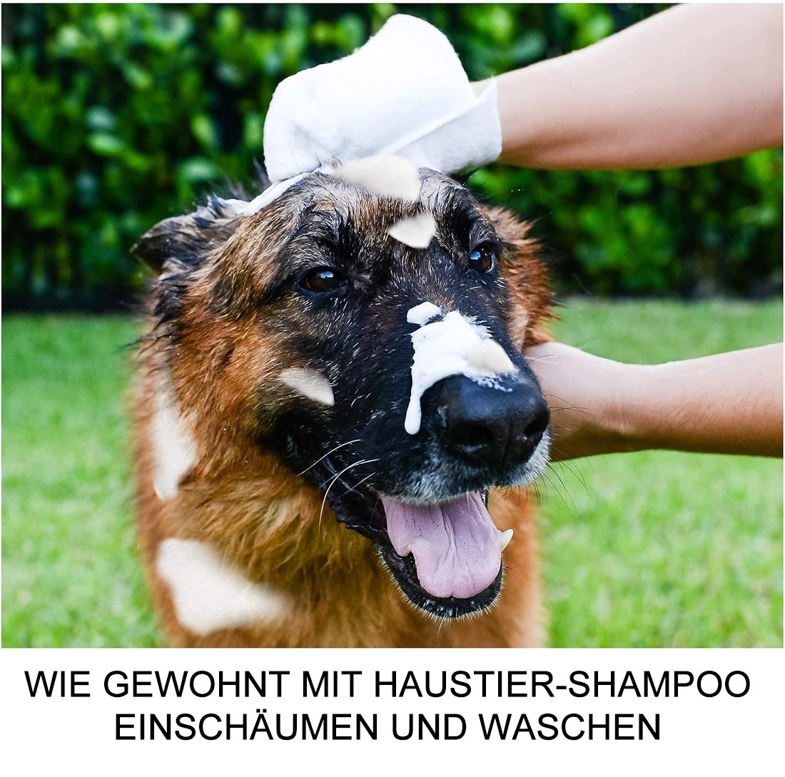 🔥Letzter Tag Verkauf 49% Rabatt🐶Wasserfreie Hundeshampoo-Handschuhe – Hypoallergene Badetücher für Haustiere, 6 Packungen